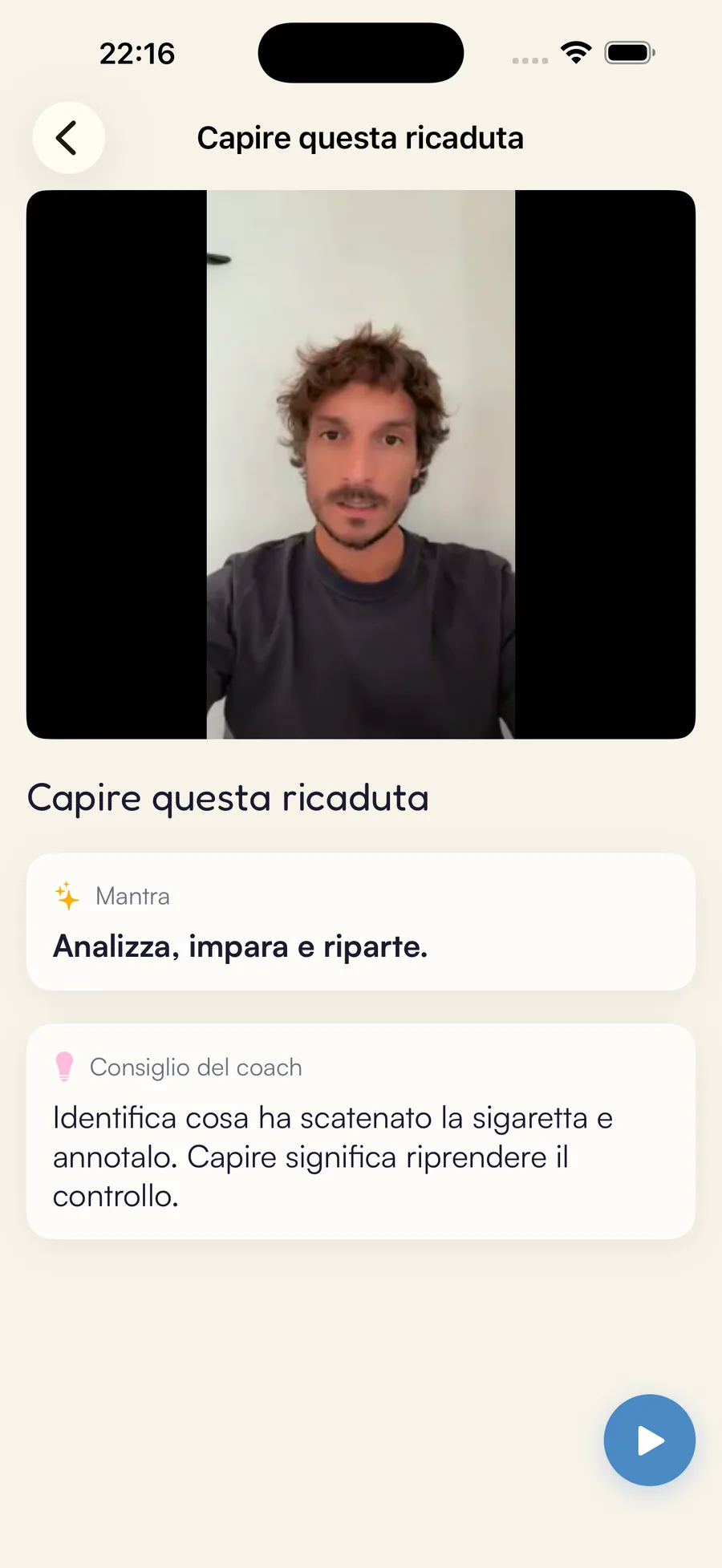 Schermata ricaduta Kaiho: video di Vincent per ripartire senza sensi di colpa